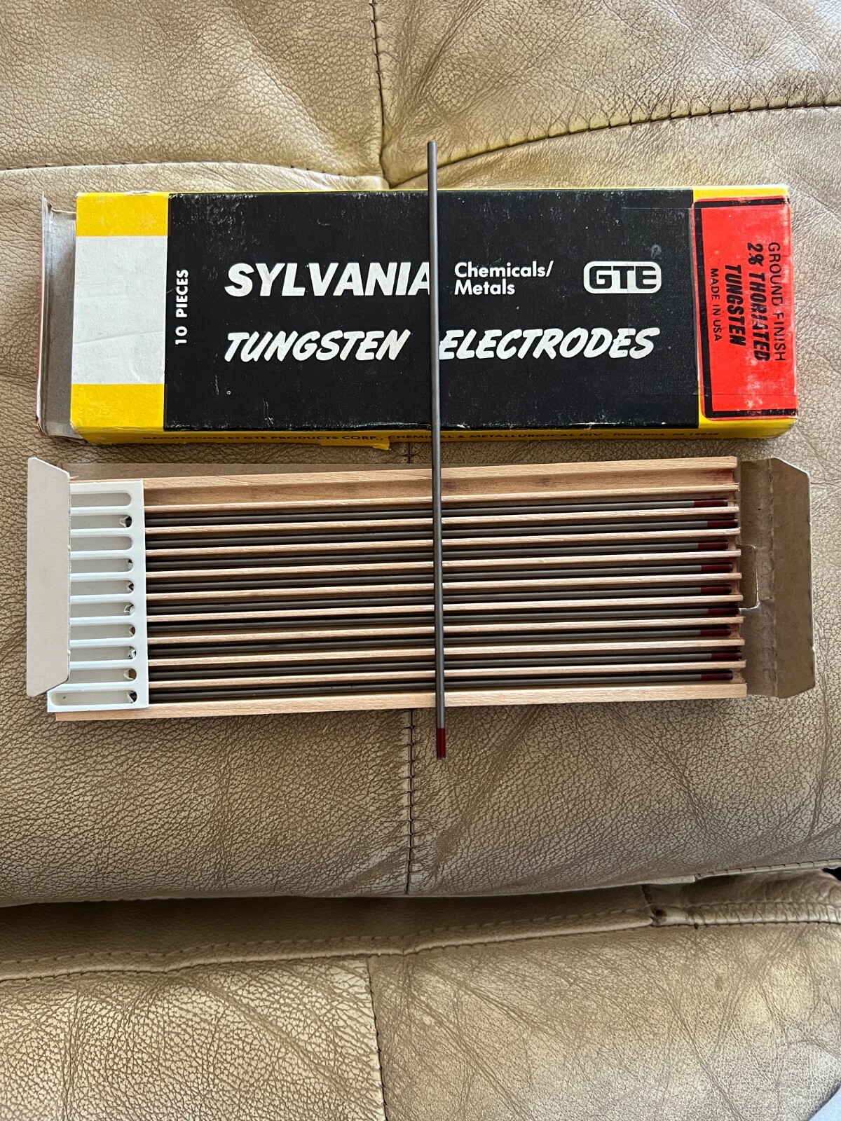 Tungsten electrodes, Sylvania 3/32 X 6 inch