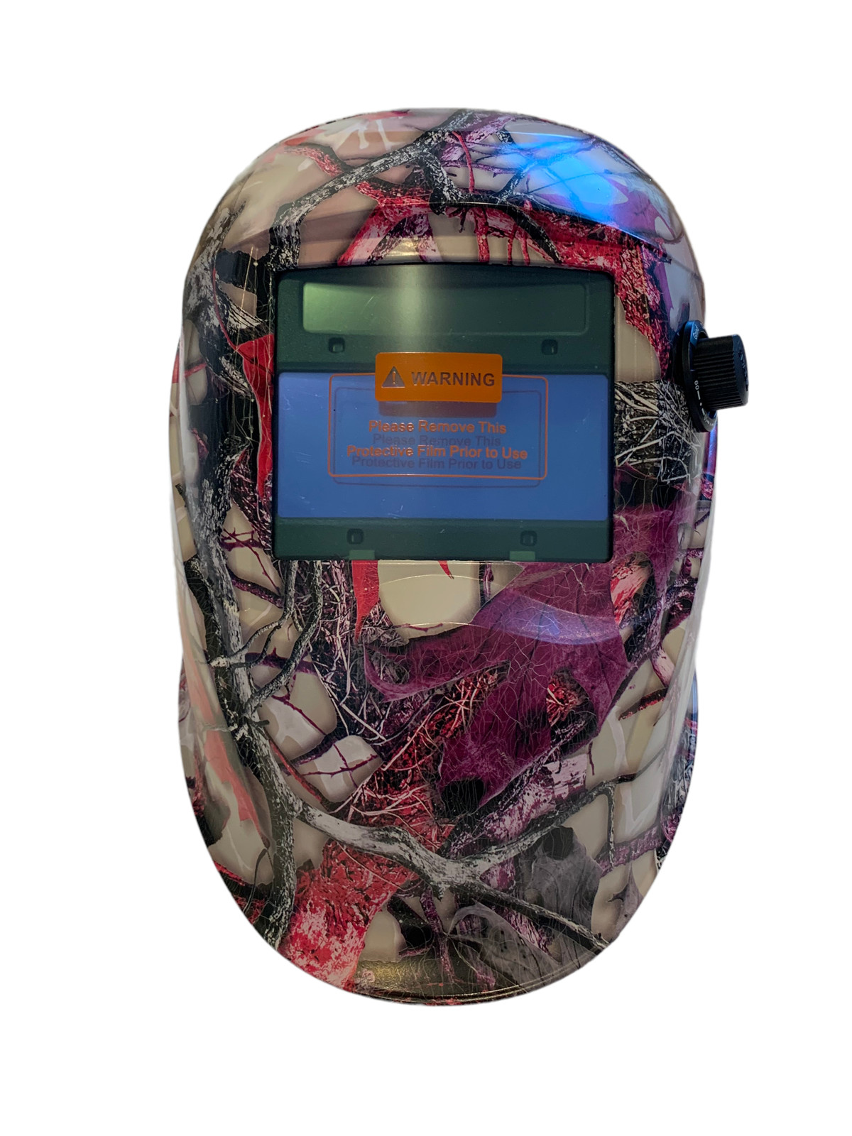 Hydro Dipped Custom Welding Helmet AUTO DARK WHAM10 Series Fox Lady Camo Satin