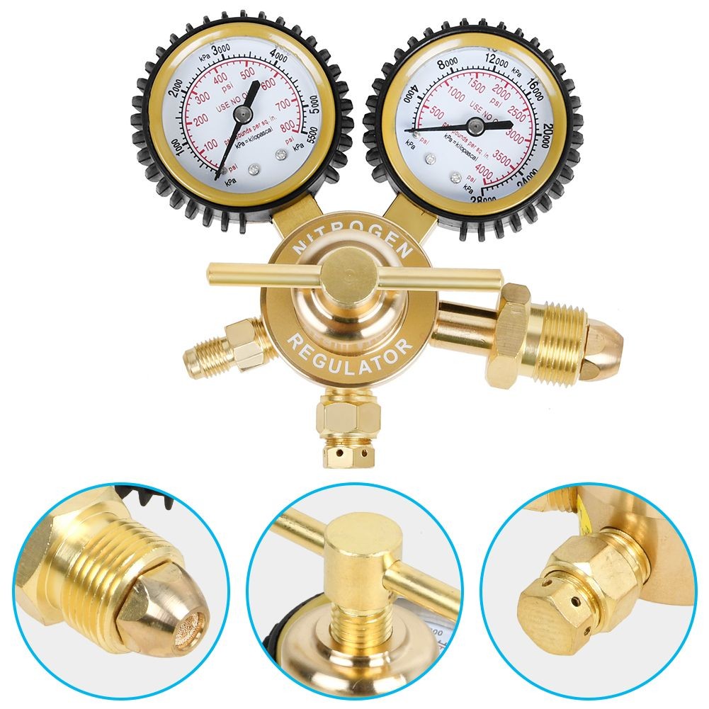 Nitrogen Tank Regulator CGA580 Inlet Connection 1/4″ Flare 0-800/4000 PSI Output