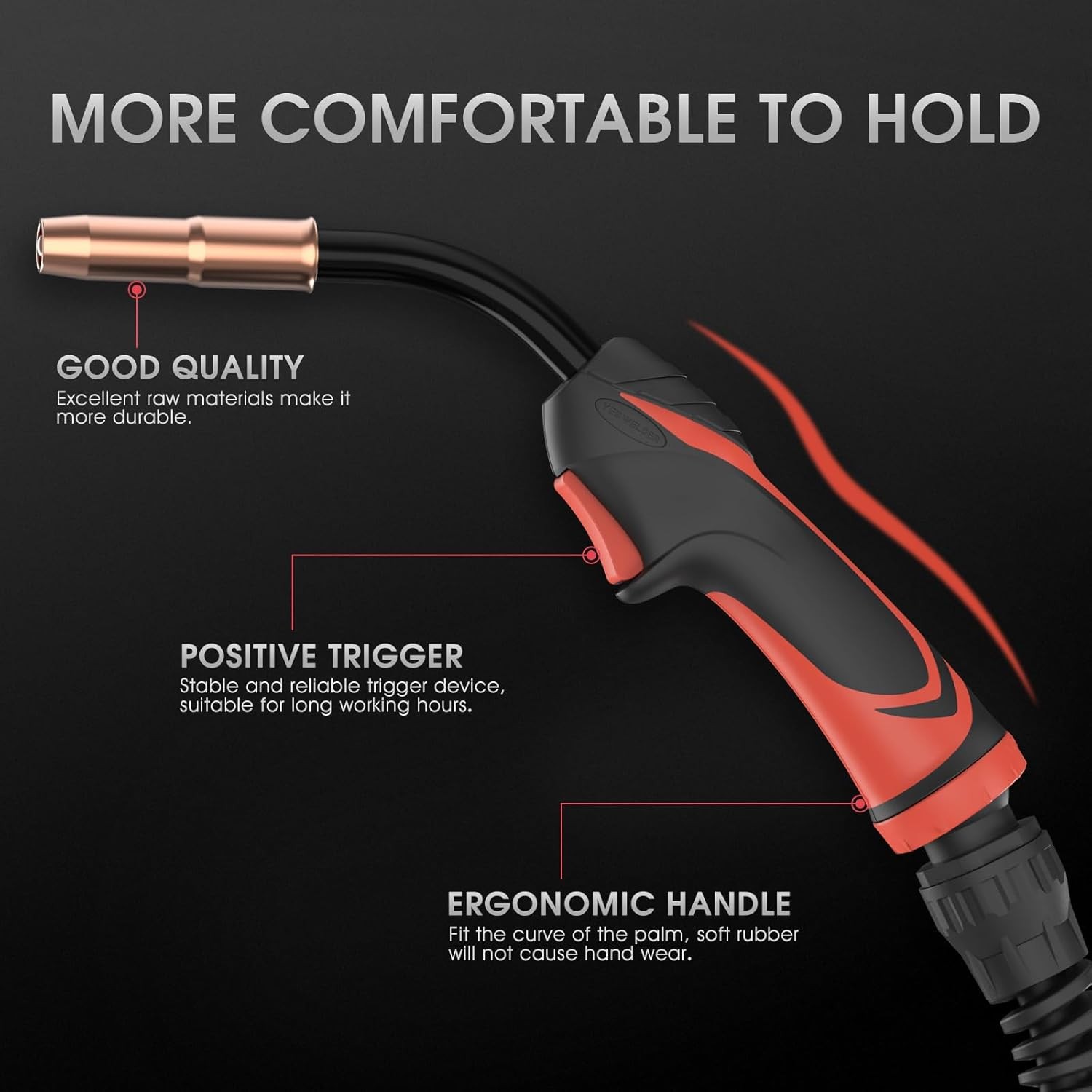 YESWELDER MIG Welding Gun Torch Stinger 15ft (4.5m) 250Amp Replacement for Linco