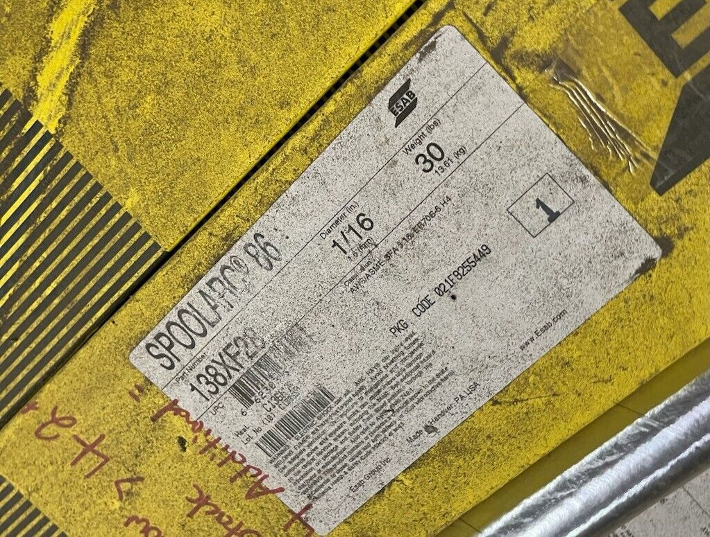 ESAB Spoolarc 86 TIG Welding Rod – 138XF28-1/16′ – 30lbs box