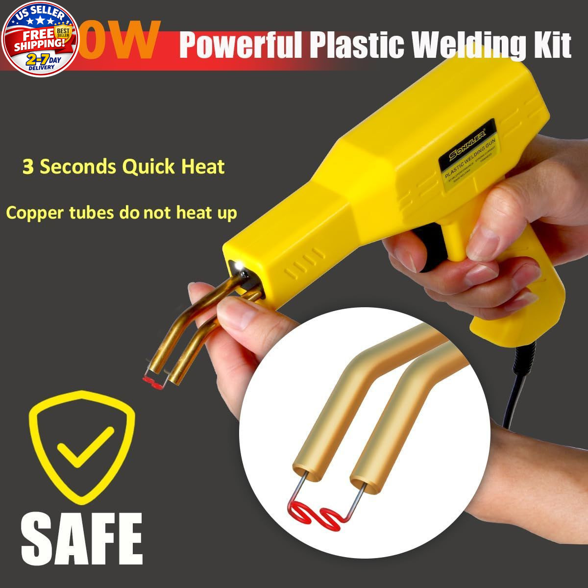 Plastic Welder, 2 in 1 Plastic Welding Kit, SONNLER 1000PCS Hot Stapler Plastic