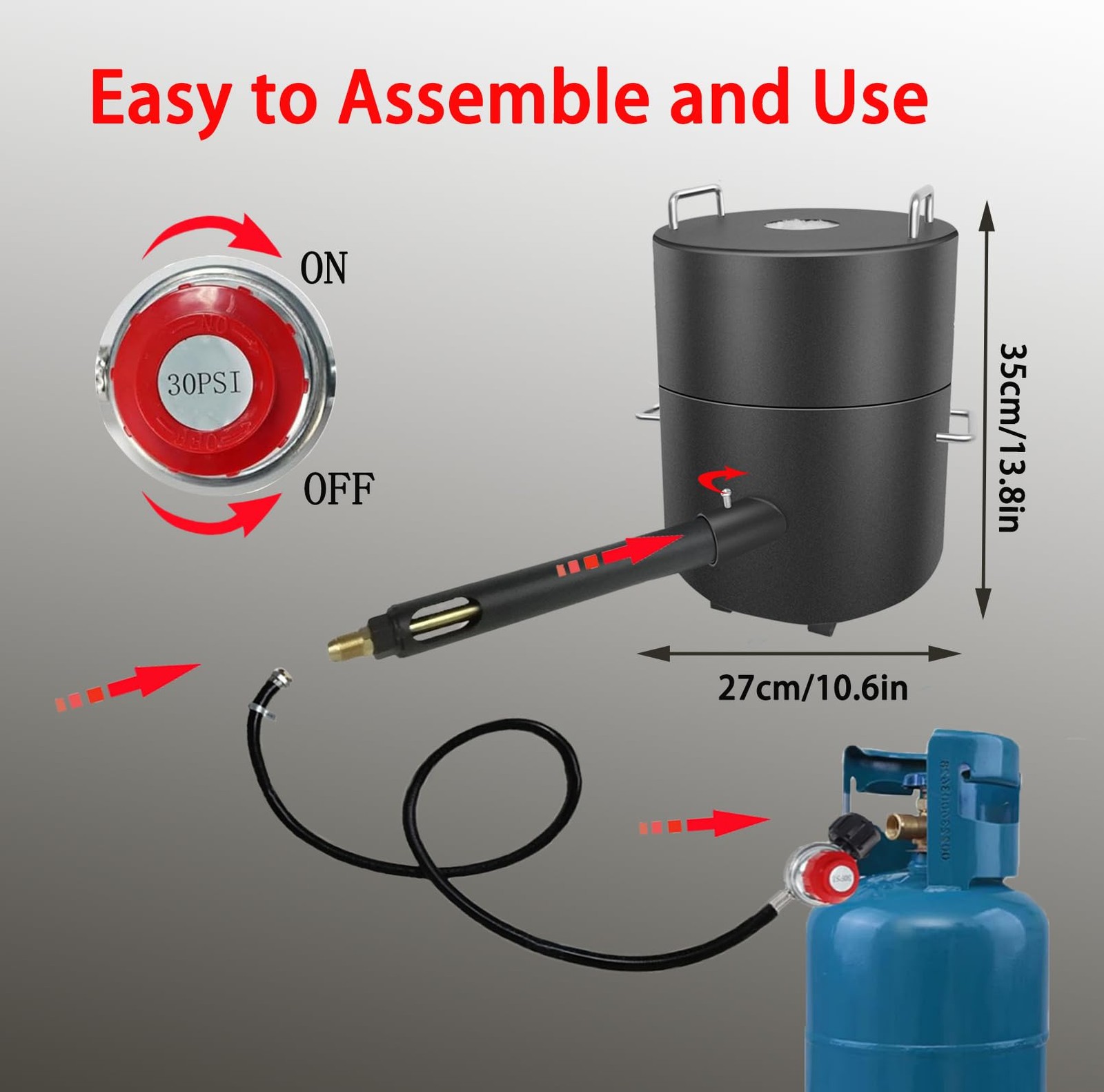 HOTFORG Metal Melting Furnace Kit,12KG Propane Upgraded N12B