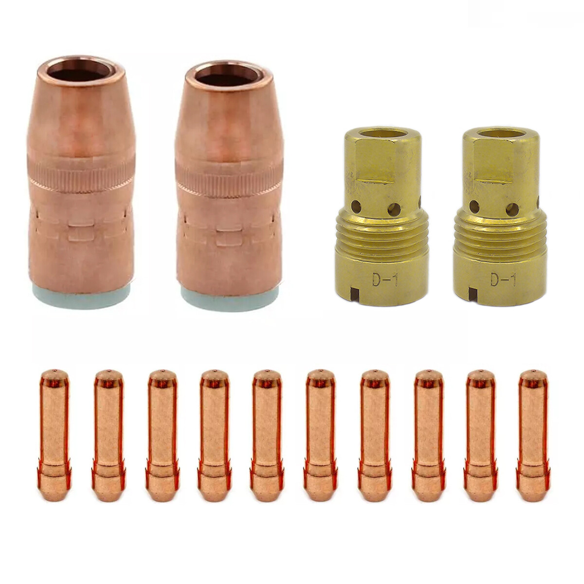Mig Gun Parts For Bernard Large Centerfire N-5818C Nozzles, D-1 Diffusers & Tips