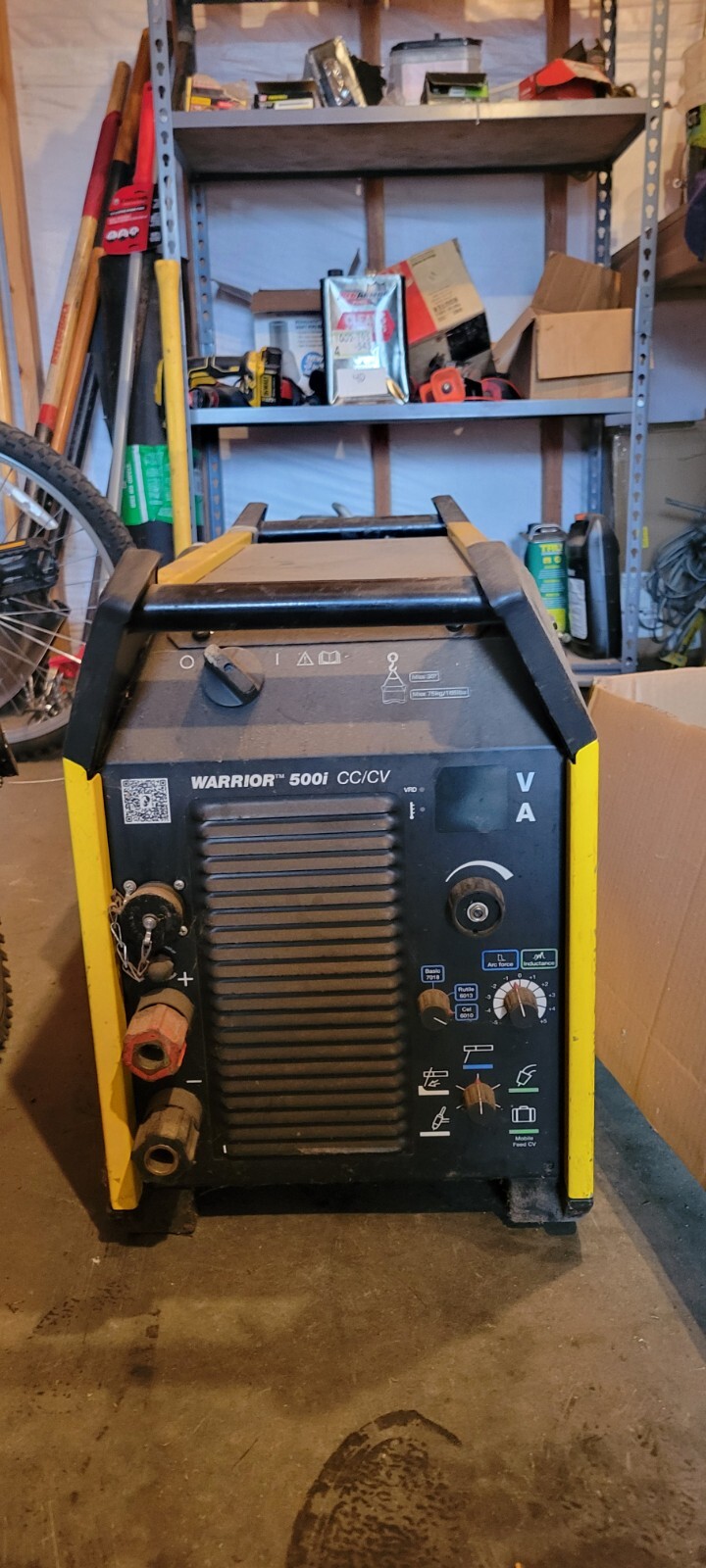 Esab warrior 500i cc/cv welder 480 inverter