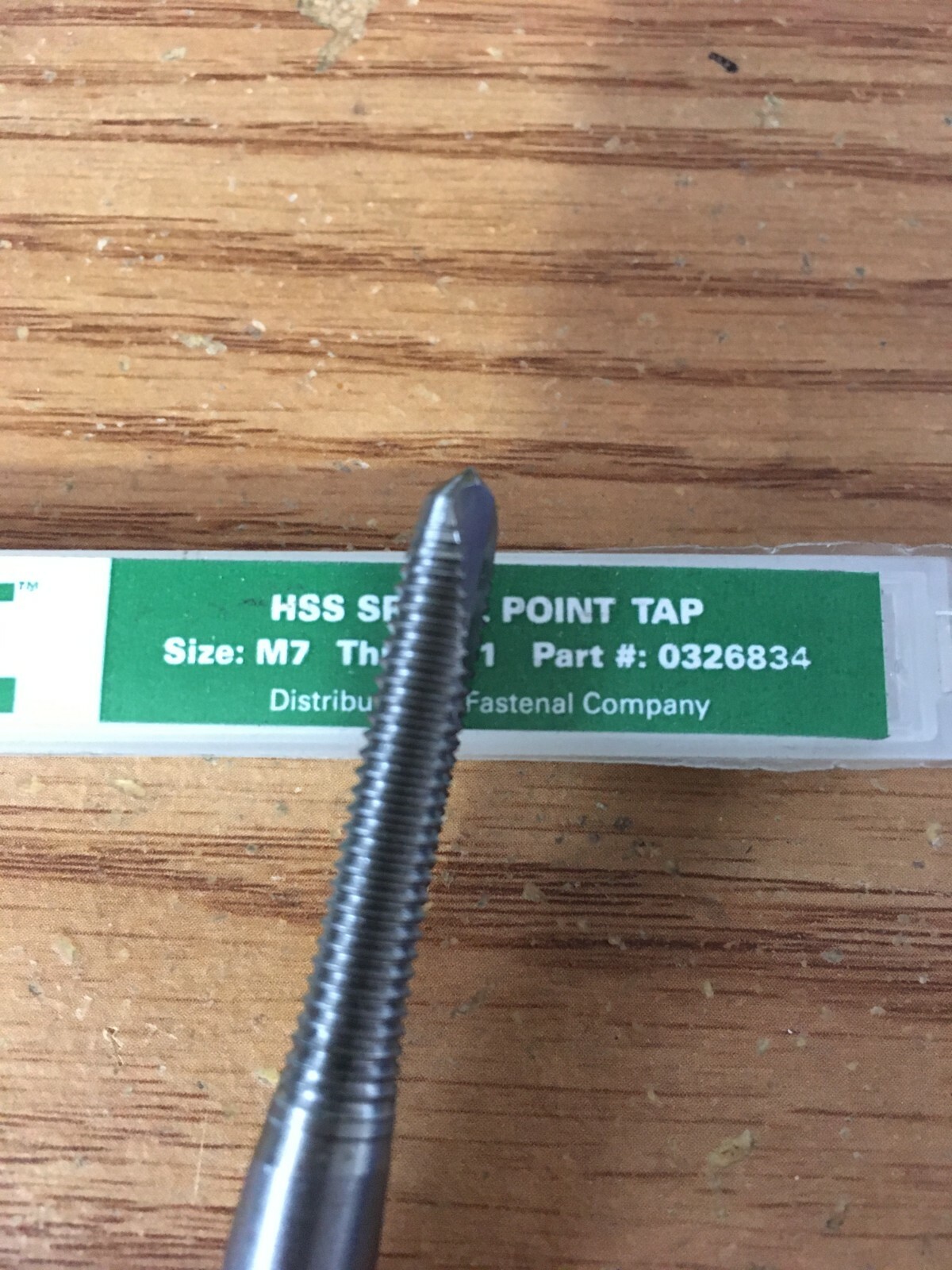 M7-1.0 HSS 2 Flute D5 Plug Spiral Point Tap