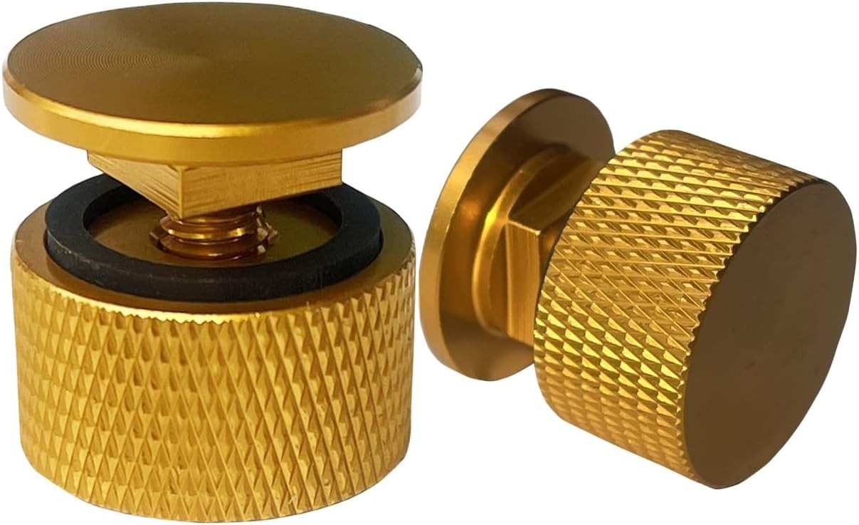 “Sujetadores de casco para capucha de soldadura (tubería) de aluminio, dorados “