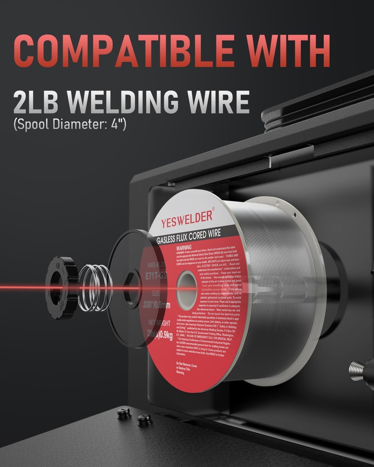135Amp MIG Welder,110V Flux MIG/Lift TIG/Stick 3-in-1 Welding Machine