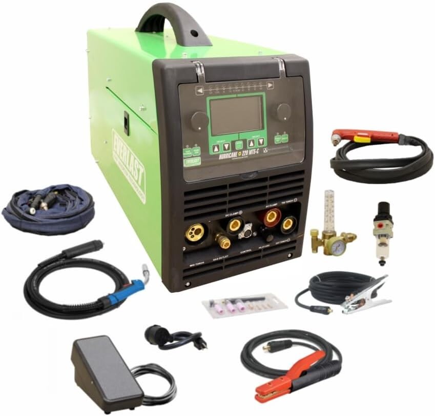 Hurricane MTS 220-C Welder AC/DC TIG with PULSE/MIG/Stick with PLASMA 225 Amp