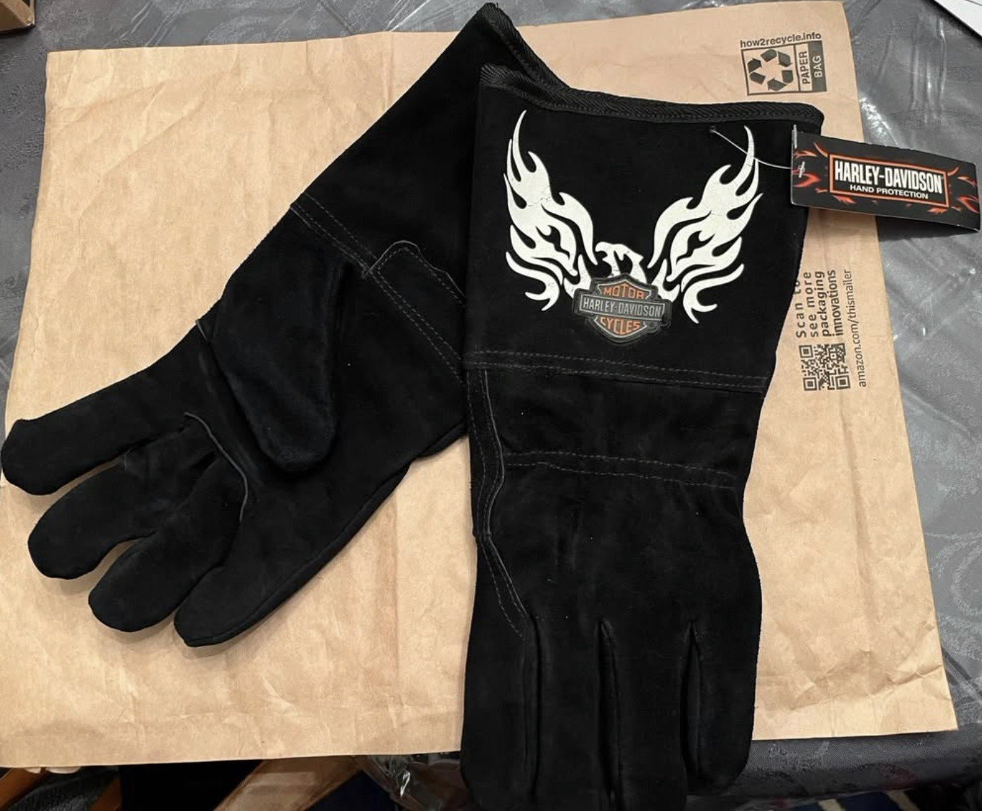 Harley-Davidson Black Welding Gloves