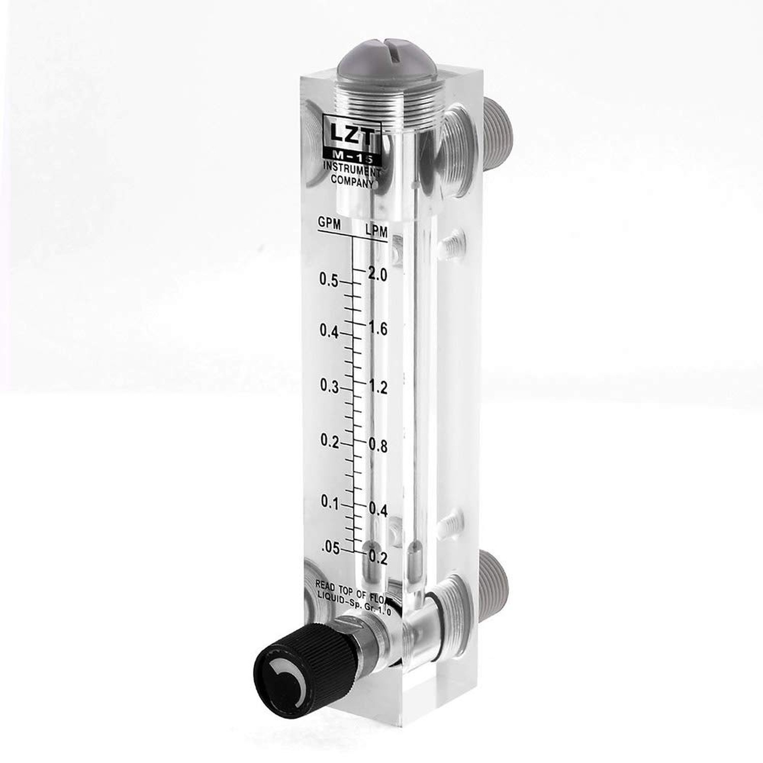 1/2 Inch PT Thread 0.05-0.5GPM 0.2-2LMP Water Liquid Flow Meter Flowmeter