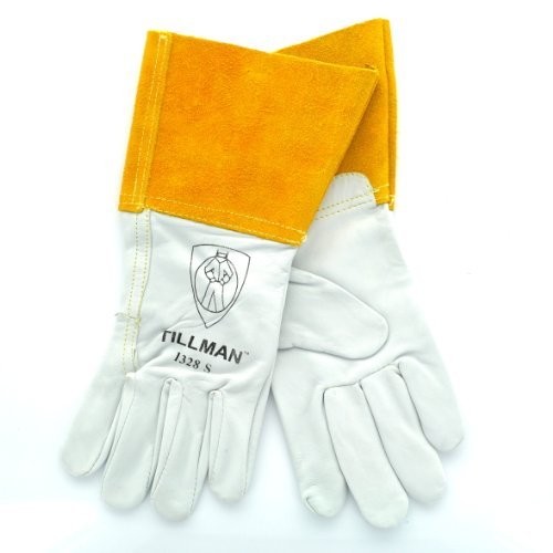 Tillman 1328 Small Top Grain Goatskin TIG Welding Gloves 4″ Cuff – Premium Fit