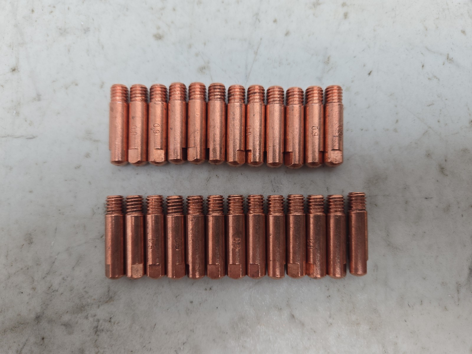 25 Pack Radnor .035″ X 25mm M6 Series Contact Tip For Binzel MB 24T MIG Guns 0.9