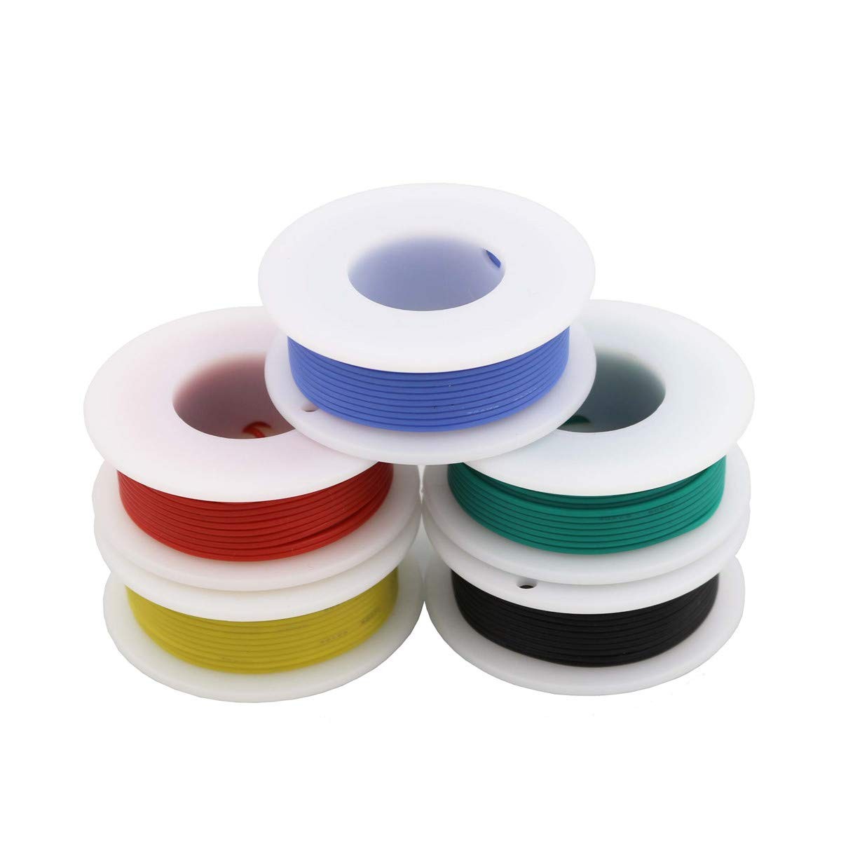 Striveday 24 AWG Silicone Wire Kit (6 Colors, 24AWG, Silicone-Solid-wire