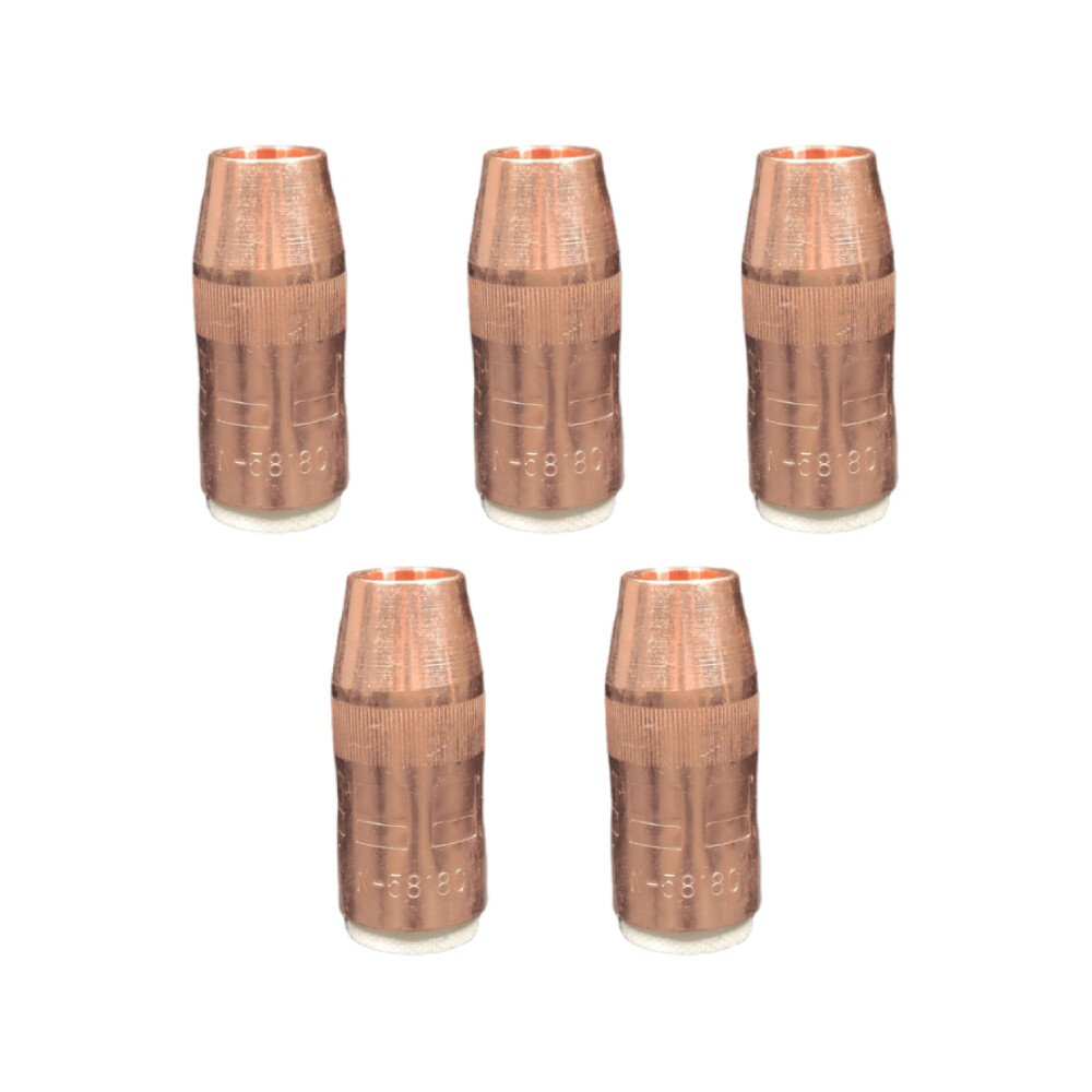 5-pk N-5818C 5/8″ Bore Nozzle fits Bernard Centerfire MIG Welding Gun N5818C