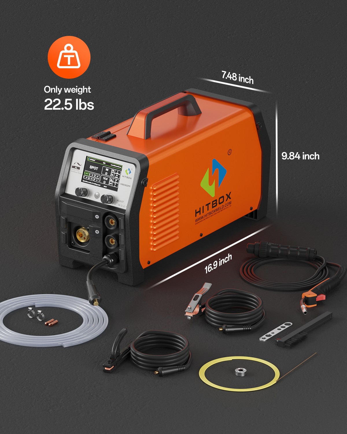 110/220V 200A 7in1 MIG Welder for Aluminum and Steel,Pulse MIG/TIG/MMA&Alu Wire