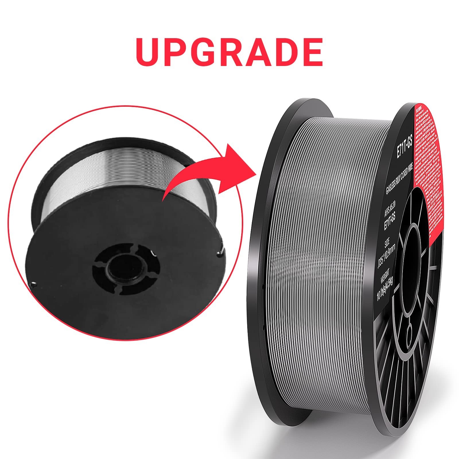 Jimm Flux Core Mig Wire Mild Steel E71TGS 0.035-Inch 10 LB Spool