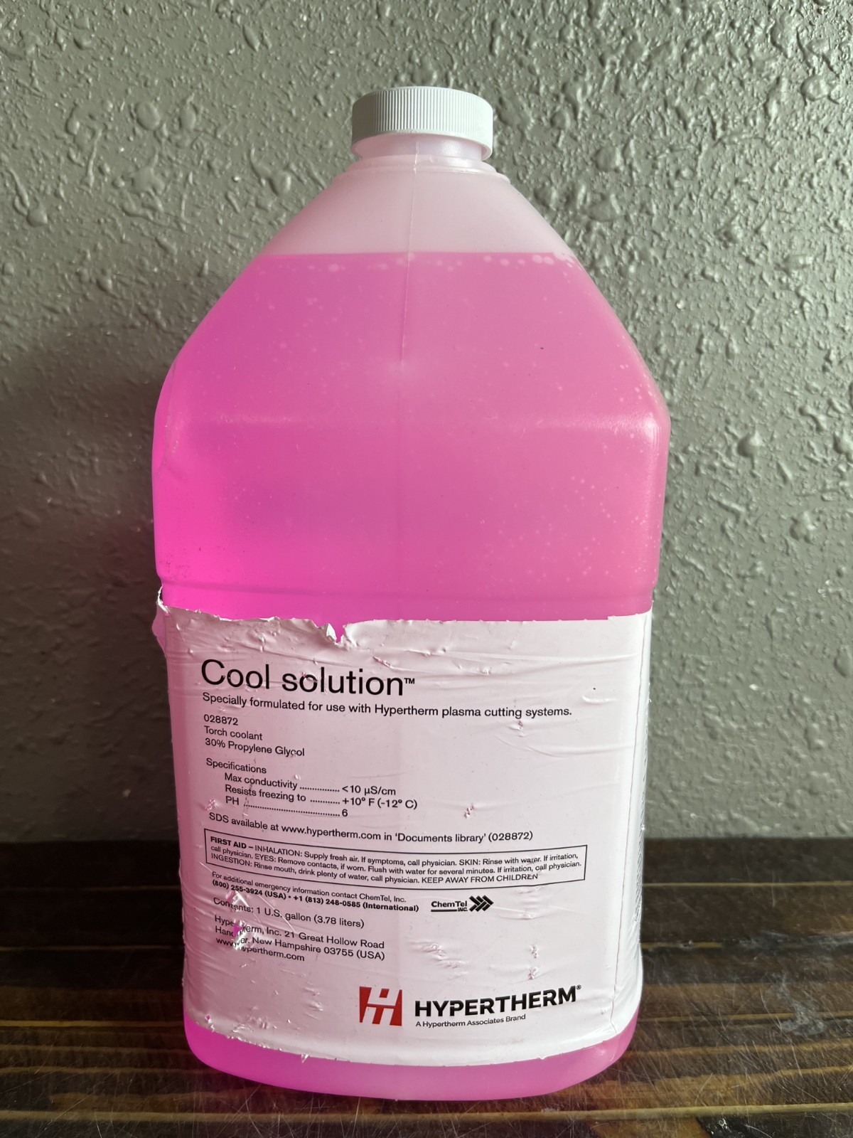 Hypertherm 028872 Cool Solution 1 Gallon Torch Coolant Propylene Glycol Liquid