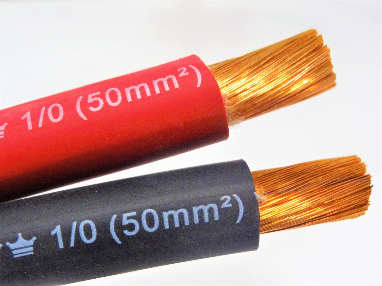 80′ EXCELENE 1/0 AWG WELDING/BATTERY CABLE 40′ RED 40′ BLACK 600V USA MADE
