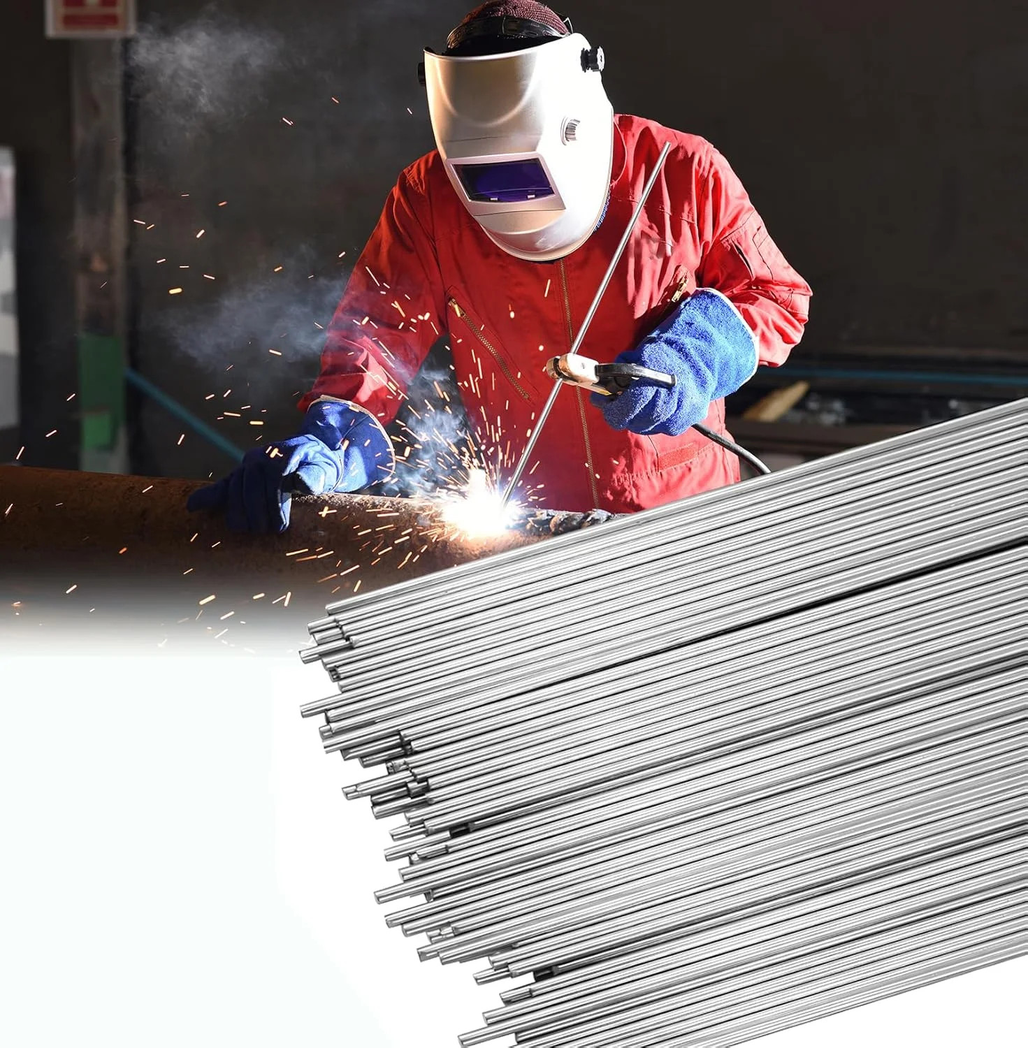 30 Pcs Stainless Steel TIG Welding Rod ER308L, 1/16″x16″ Welding Wire Filler Rod