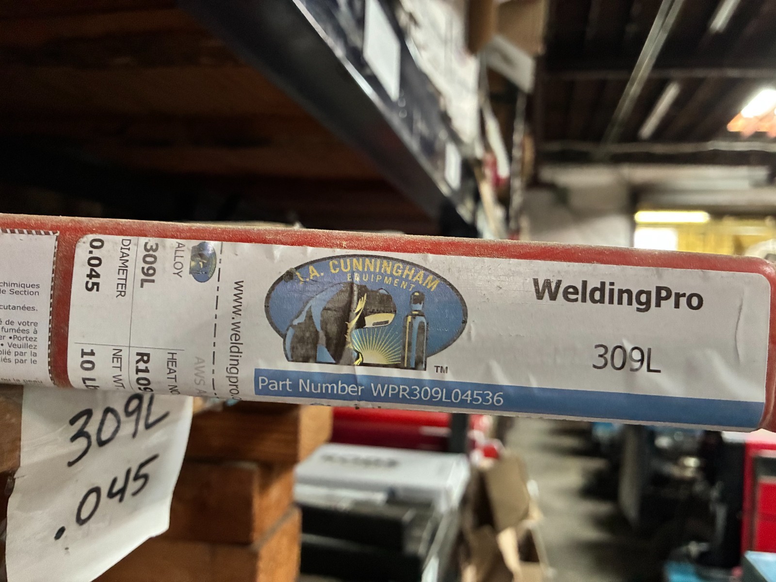 .045″ X 36″ 309L TIG WIRE – 10 LB TUBE