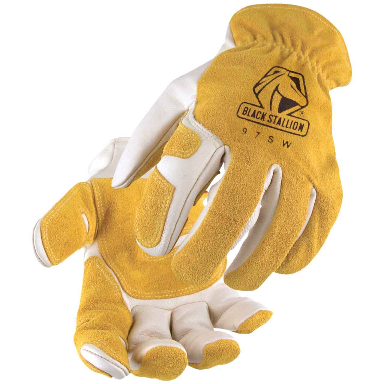 Black Stallion 97SW Versatile Cowhide Drivers Glove with Reinforced Palm Medium