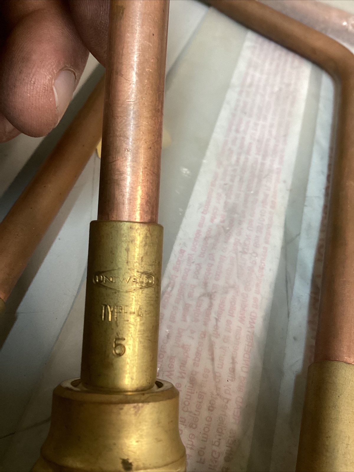 5 uniweld #5 type-4 brazing welding nozzle mixer tip