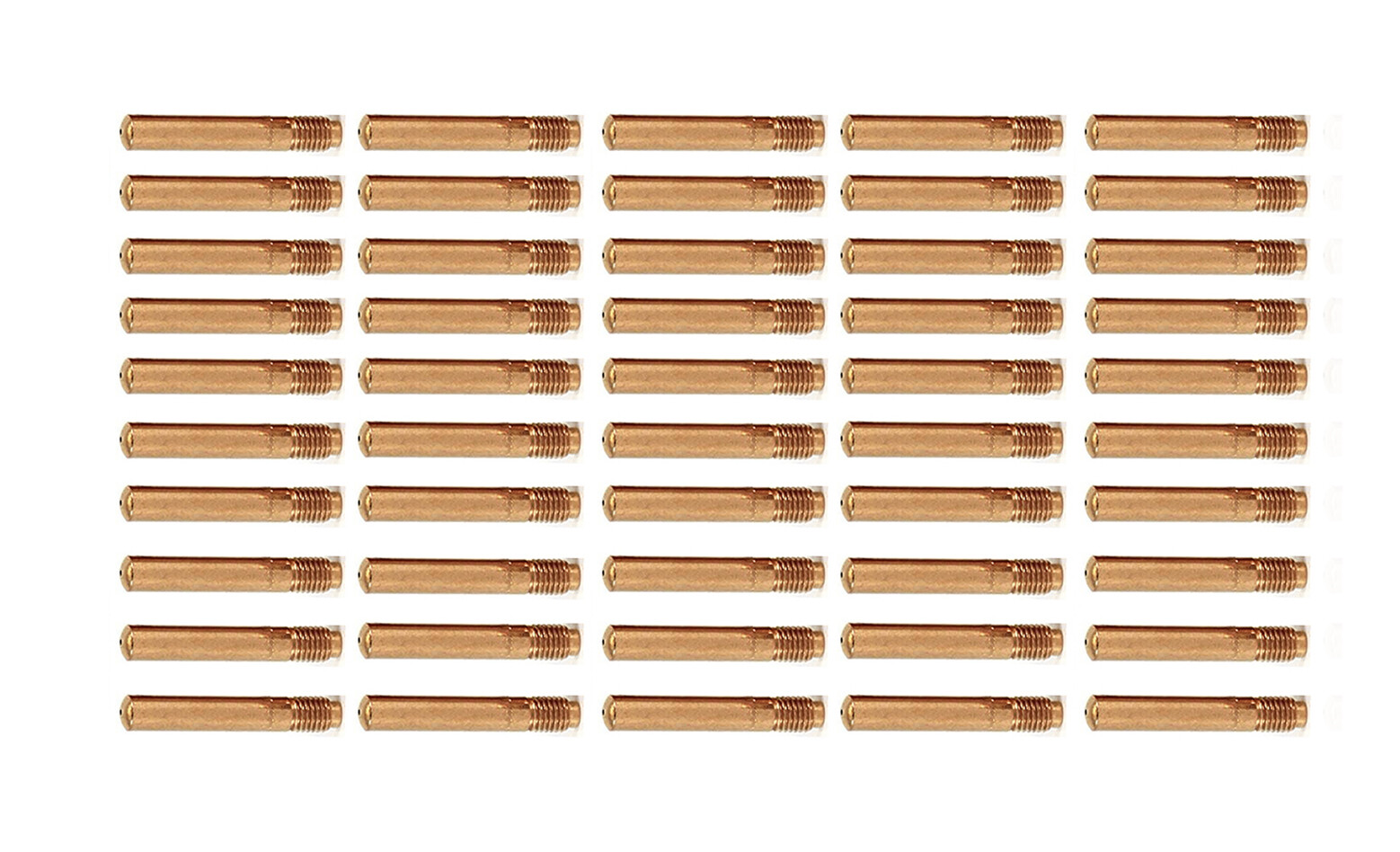 50-pk Mig Welding Contact Tip 14-30 14-35 14-45 for Lincoln Magnum 250L & Tweco