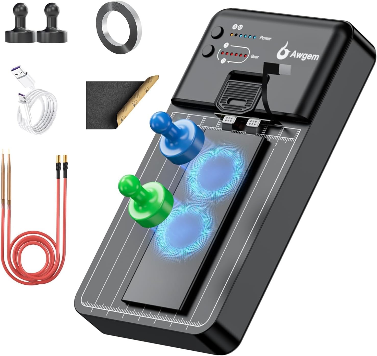 Awgem 5000mAh Portable Spot Welder 11 Gears w/ USB Output for 18650 Battery DIY