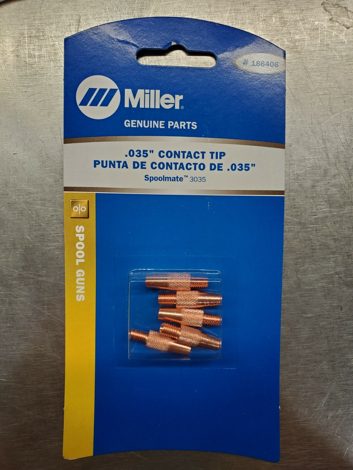 Miller 186406 Contacts Tips for Spoolmate 3035 .035″, 5PK