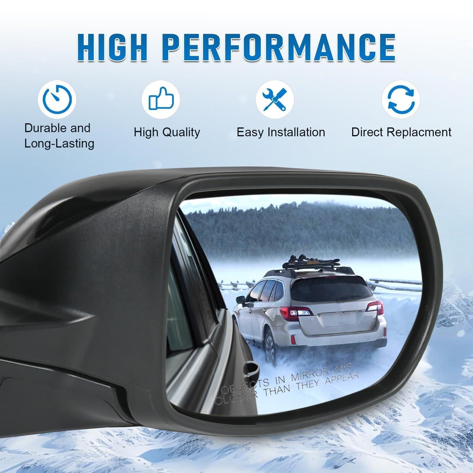 Right Passenger Side View Mirror Compatible with 2012-2016 Honda CRV Power Glass
