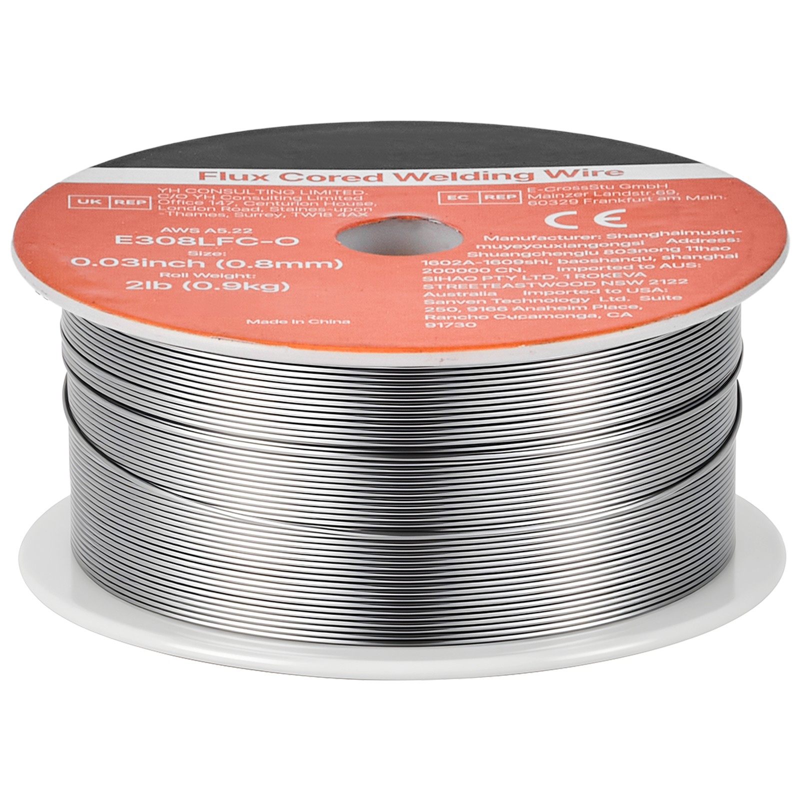 Uimoso Flux Core MIG Welding Wire E308LFC-O 0.03″ 2LBS Gasless Welding Wire