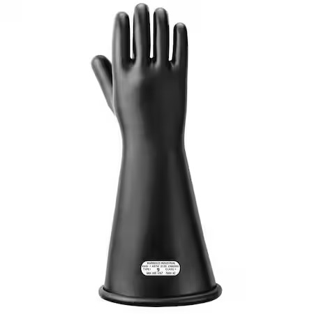 Ansell Class 1 B 16 Electrical-Insulating Gloves, 7, 500V Ac, 11, 250V Dc,