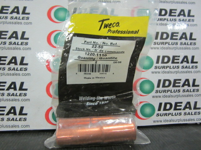TWECO 22-50 1/2″ Welding Nozzle for No.2 MIG Gun (2-Pack) – NEW IN BOX