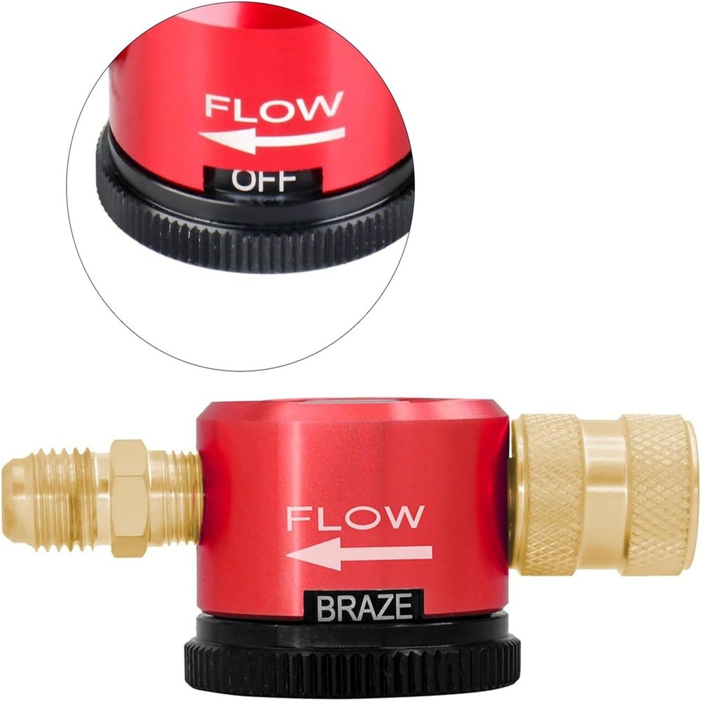 1/4″ Connector Nitrogen Purge Tool Nitrogen Regulator Purge Tool For Tool Bags