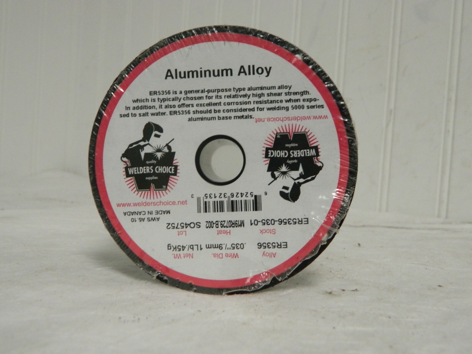 Welders Choice Alum MIG Welding Wire ER5356 0.035" Diam 1 Lb Qty 5 ER5356-0