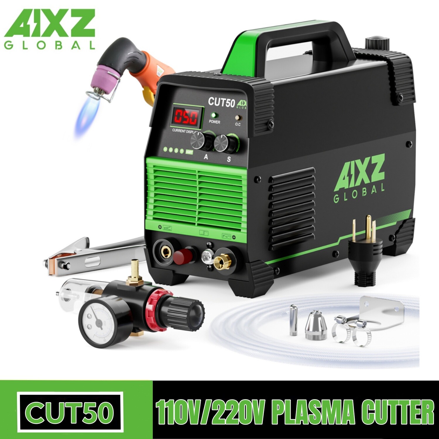 NEW! Plasma Cutting Machine HF CUT50 Non-Touch Pilot Arc Plasma Cutter 8-15CM US