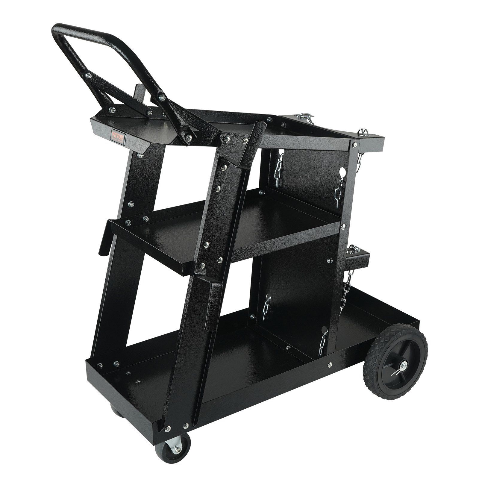 3-Tier Welder Cart Heavy Duty with 400 Lbs Weight Capacity 360° Swivel Wheels
