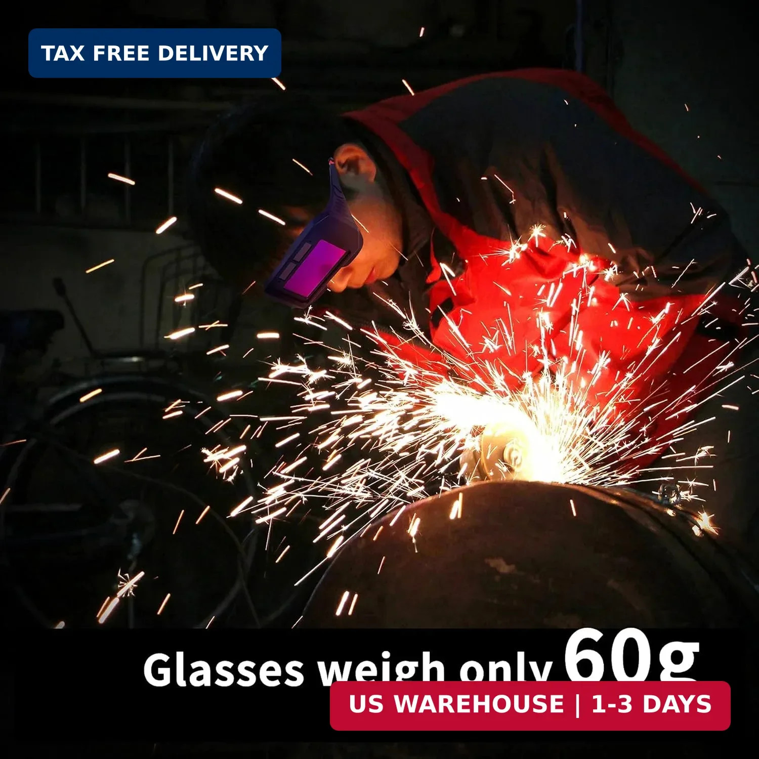 LCD Welding Glasses Safety Protective Solar Powered Auto Darkening Welding Goggl