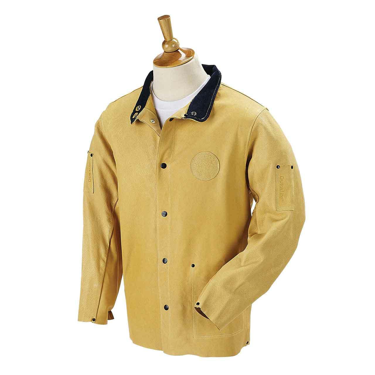 Black Stallion 30PWC DuraLite Premium Pigskin Welding Jacket Tan Large