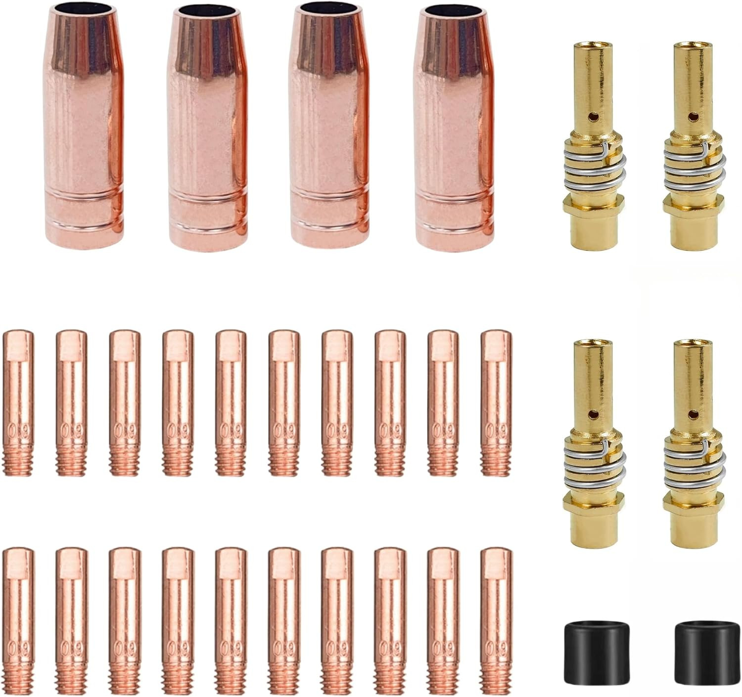 MIG 30-Pack MB15 15AK Welding Gun Accessory Kit ;Welding Contact Tips 0.035″ 0.9