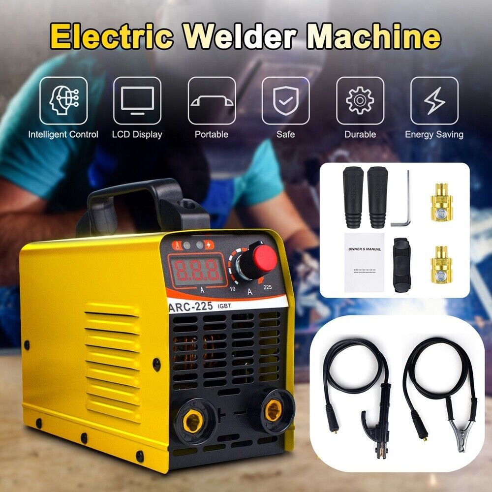 225AMP 110V Mini IGBT ARC Welding Machine Inverter DC MMA Electric Stick Welders