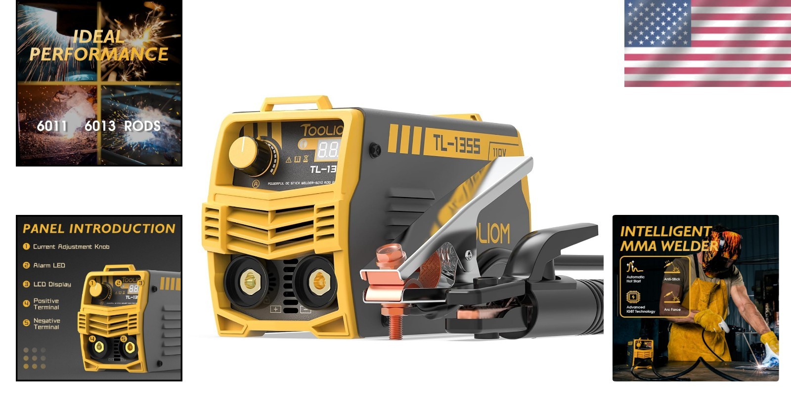 135A DC Inverter Welder – Portable, User-Friendly with Safety Features Included