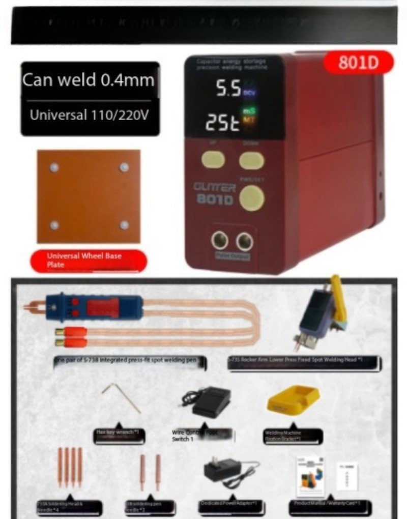 801D High-Power Handheld Spot Welder Butt Welder Mobile Phone Battery Repair