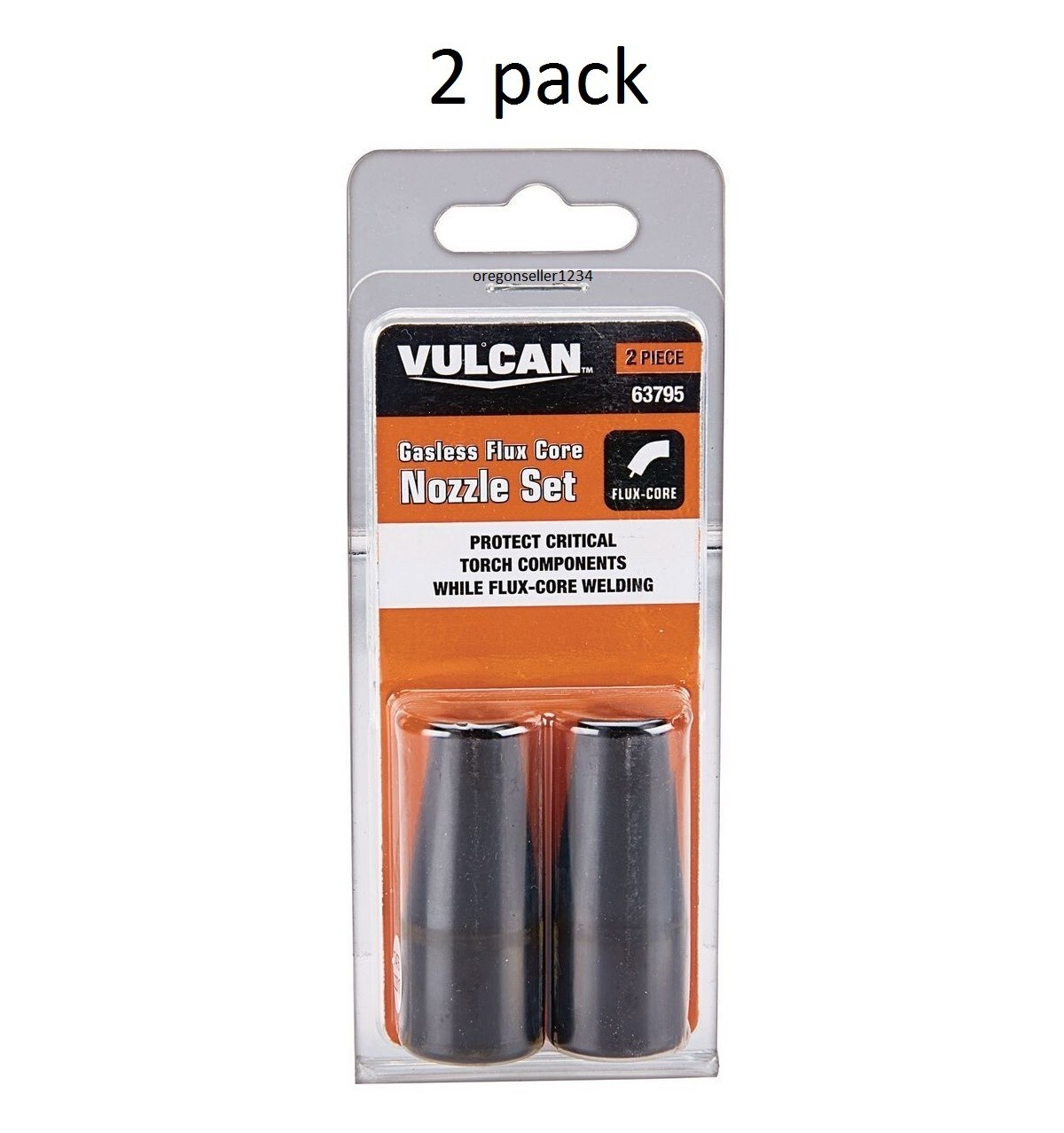 2 Pc. Gasless Flux Core Nozzle Set Protect Gas Diffuser Welding Tips Tool