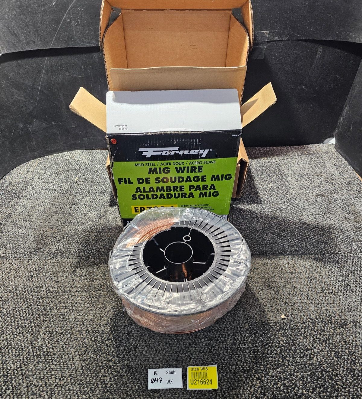Forney 42282 Mig Welding Wire Mild Steel ER70S-6, .045-Diameter, 33-Pound Spool