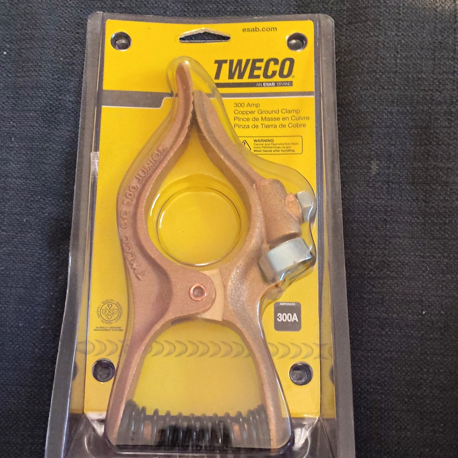 Tweco GC-300 300 Amp Copper Ground Clamp Welding Equipment Type