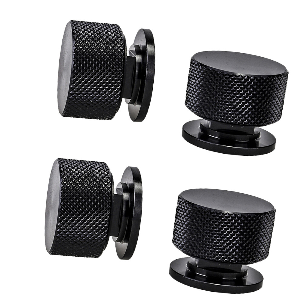 4pcs Aluminum Pipeliner Welding Helmet Fasteners (Round) Upgrade Part Black