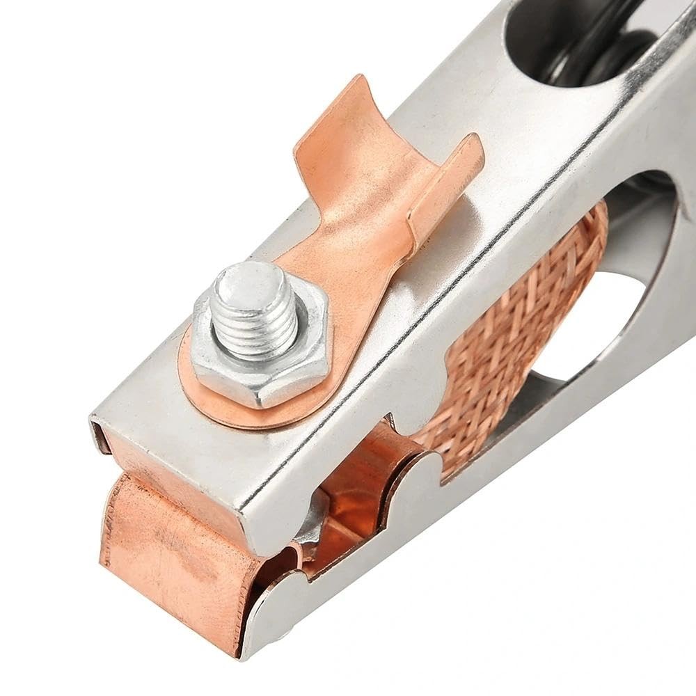 2PCS 500A Welding Ground Clamp, Copper Earth Clip for Manual Welder