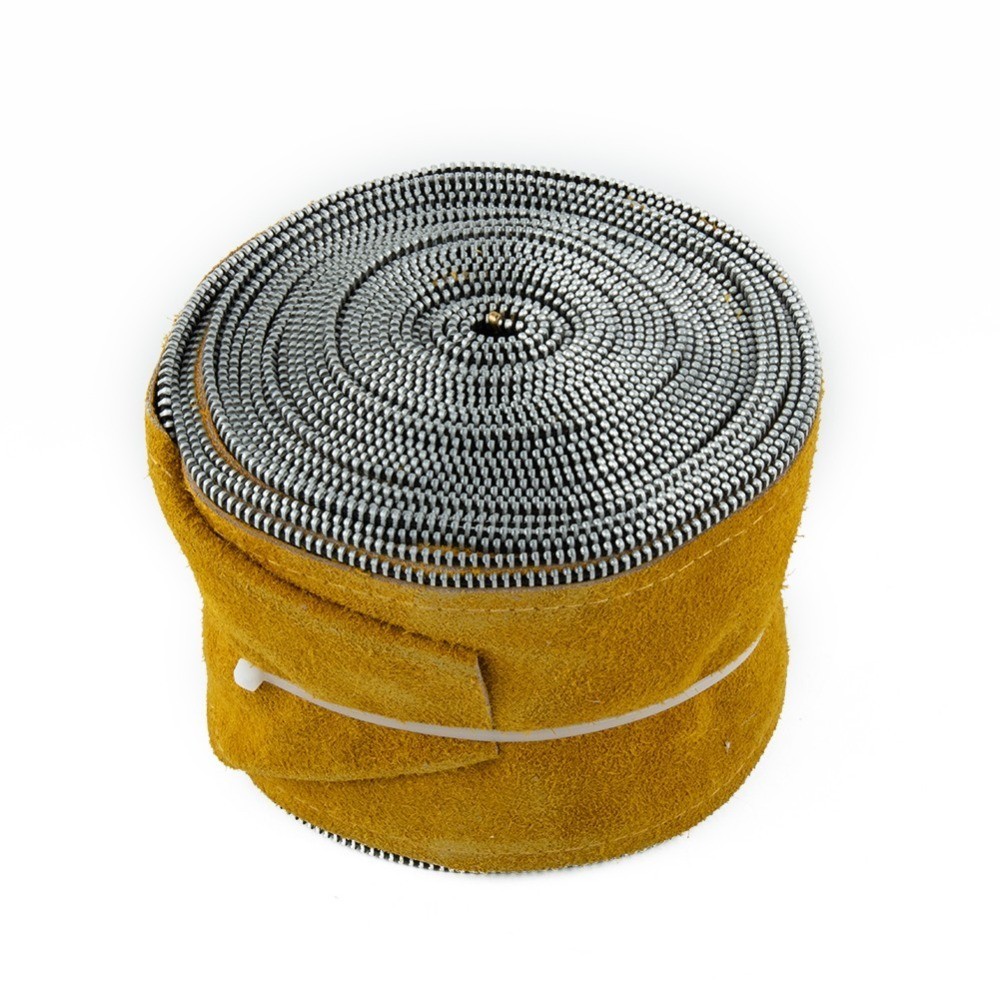 TIG Mig Cowhide Leather Welding Torch Cable Hose-Cover 25ft L 4in W-With Kit
